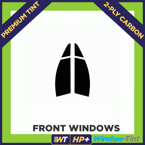 For Peugeot 407 Coupe 2004-2010 Carbon Pre Cut Window Tint Front Premium HP+ - Picture 2 of 10