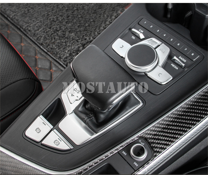 For Audi A4 B9 Inner Console Multimedia & Gear Box Button Trim