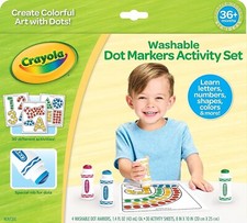 Crayola Washable Dot Markers Activity Set, Educational Gift, Washable Marker