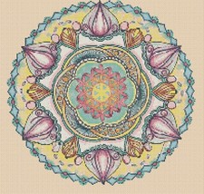 Colorful Mandala Counted Cross Stitch Chart No.6-420ss