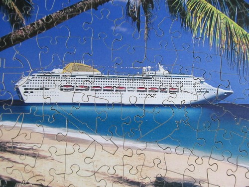 WENTWORTH HOLZPUZZLE KREUZFAHRTSCHIFF OCEANA IN DER KARIBIK VOLLSTÄNDIG - Bild 3 von 9