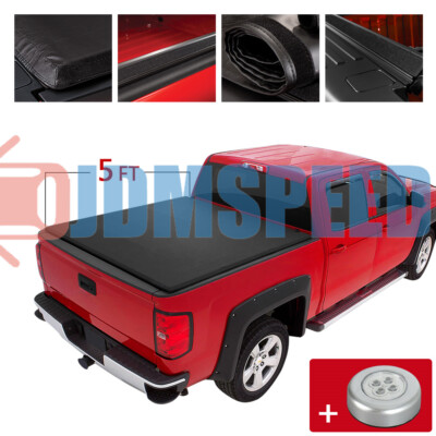 5ft Bed Roll Up Tonneau Cover For Toyota Tacoma 2016-2019