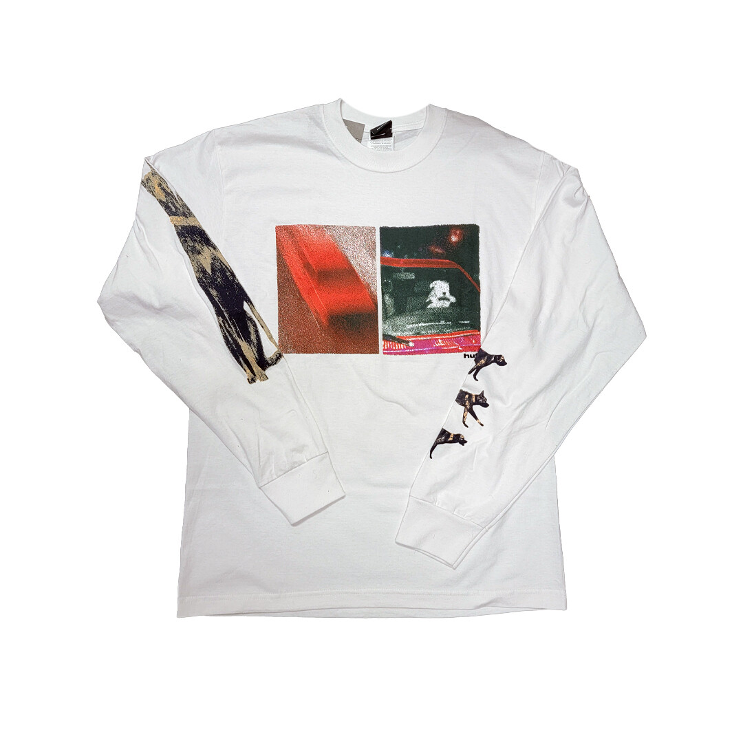 HUF Red Means Go L/S T-Shirt White Tシャツ HUF Worldwide