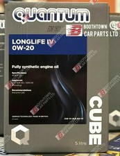 Quantum Longlife 4 IV 0W-20 0W20 Fully Synthetic Engine Oil 10 Litre C5  6.30 per litre