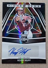2022 Panini Elite Extra Edition Hidden Gems Kody Huff Auto Colorado Rockies