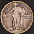 1917 D STANDING LIBERTY QUARTER FROM AN OLD COLLECTION | TYPE 1 | LOT BB-125