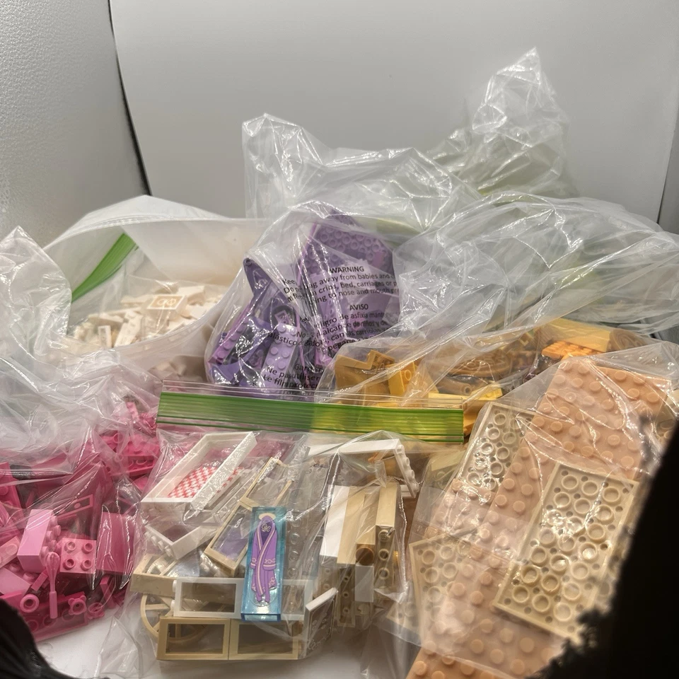 LEGO Friends Castillo Disney Lote a Granel 6 libras Arcos Ventanas Puertas Dorado Rosa Púrpura Foto 4 de 4