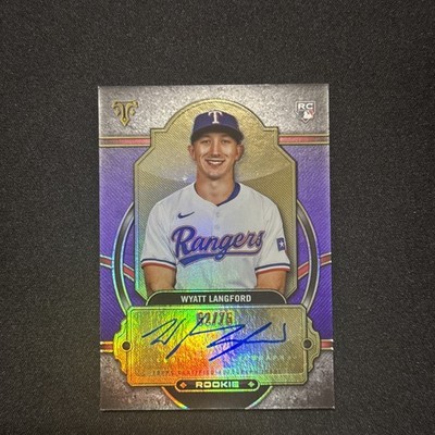 2024 Topps Triple Threads Rookie Autographs Wyatt Langford #RA-WL Amethyst /75 