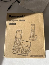 Panasonic Cordless Phone 2 Handsets KX-TGD832M Metallic Black -Answering Machine