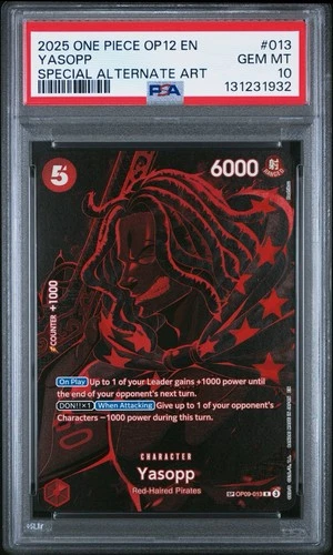 2025 Yasopp SP OP09-013 One Piece OP12 Legacy Of The Master PSA 10