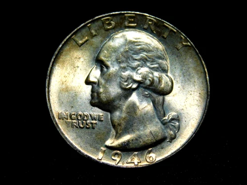 US 1946 WASHINGTON QUARTER CHOICE BU