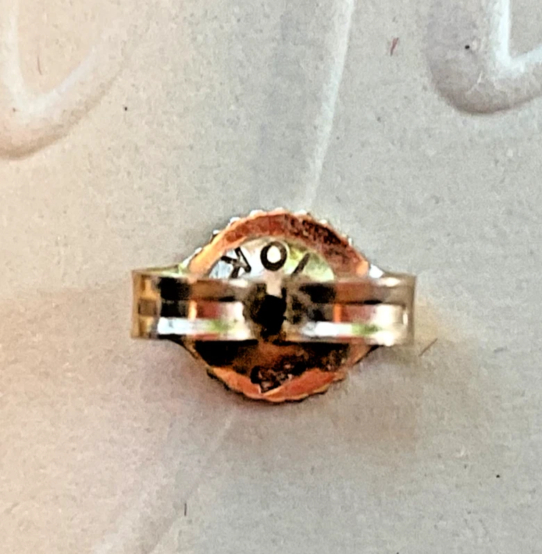 10K Gold Ruby & Diamond Cluster Drop Earrings – Pear Dangle 3.16g - Image 4 of 4