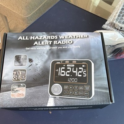 NOAA Weather Alert Radio All Hazards 162.425 MHz Black Battery Model X004RZ0QUT