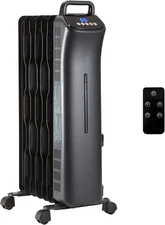 Oil Space Heater with Remote Control, Portable Radiator Heater with 7 Oil-Filled