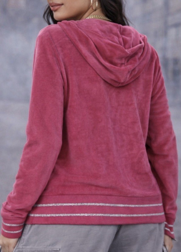 希少　ROCA WEAR ベロア　ジップアップ　フーディ　平成ギャル　y2k Vintage Roca Wear Y2K Pink Velour Hoodie Pink Logo Streetwear