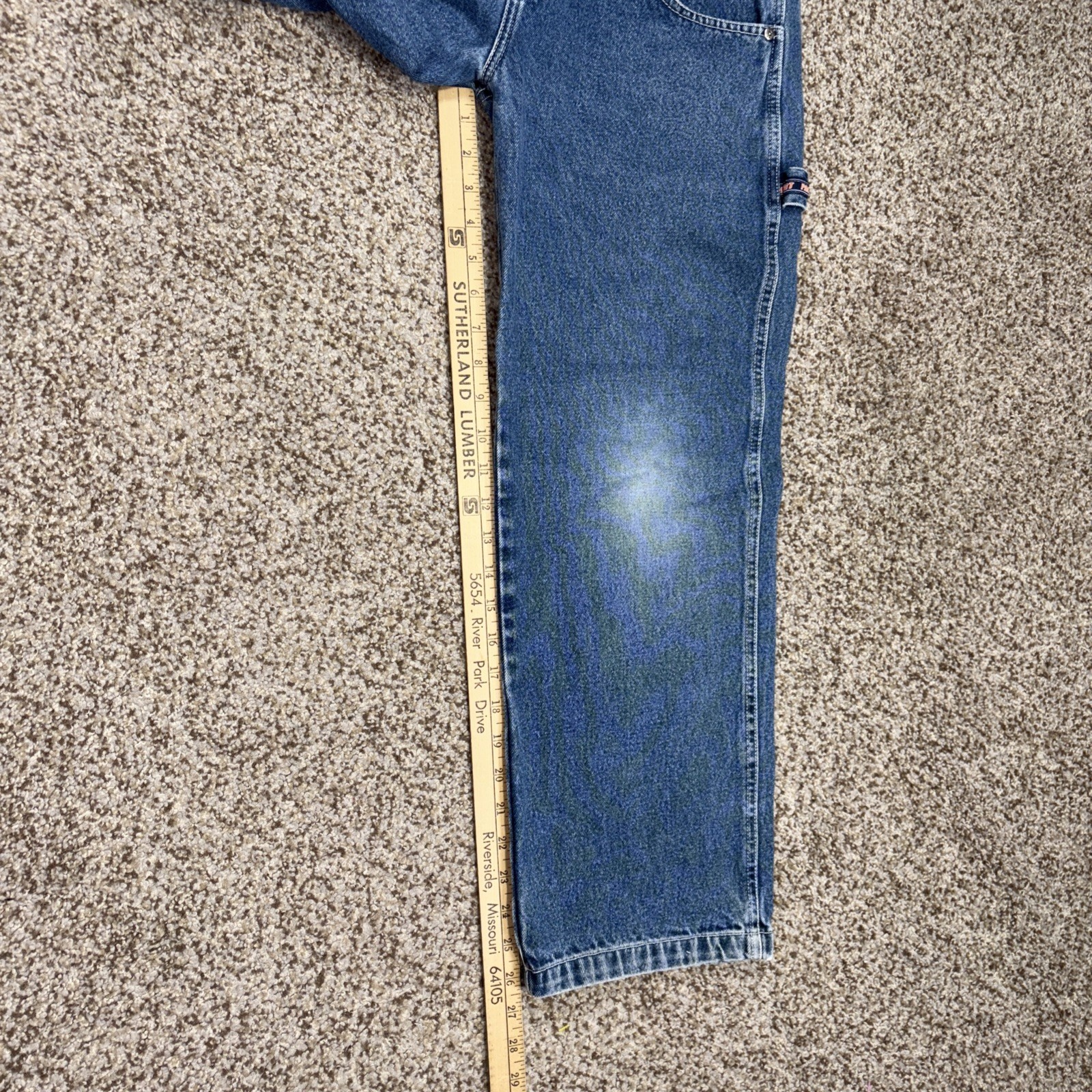 Vintage Y2K Paco Denim Wide Leg Skater Carpenter Jeans Boys Sz 12 Fits 26 X 26 - View 11