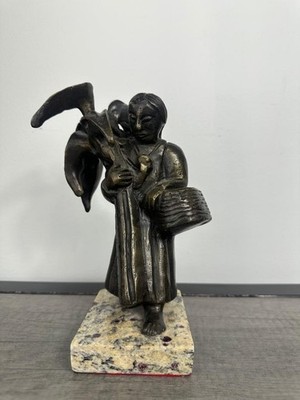 DIEGO RIVERA BRONZE SCULPTURE '' CAMPESINA '' SIGNED AND NUMBERED