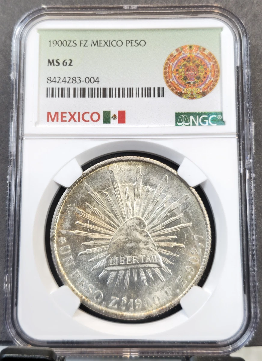 未曾流通1900 年墨西哥第二共和国银币(1867-1905) | eBay