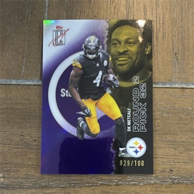 Topps 2025 Signature Class DK Metcalf Steelers Purple Refractor 29/100