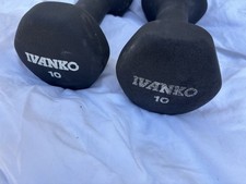 Haltères Ivanko Green Hex 20 Lb - Vintage - Occasion Bon État