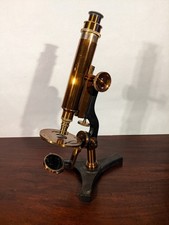 Antique microscope signed J. W. Queen, c. 1881