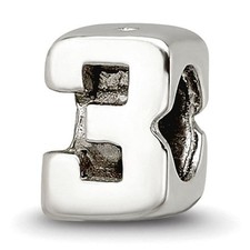 Reflection Beads Sterling Silver Reflections Kids Number 3 Bead