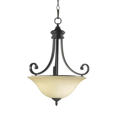 Quorum International 8154-3 Bronze Bryant 3-Light 18"W Pendant