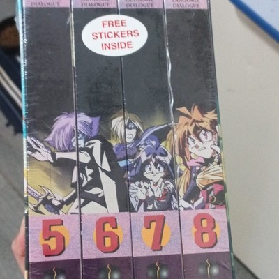 Software Sculptors The Slayers VHS Box Set Vol. 5-8 NTSC Anime NR 1995 Stickers