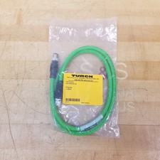 Turck RSSD RJ45S 423-1M Network Hybrid Cable, 4 Pin Male To RJ45S, 1M, U-38541