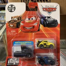 DISNEY PIXAR CARS MINI RACERS GALE BEAUFORT GEORGE NEW-WIN NEXT GEN 3 PACK