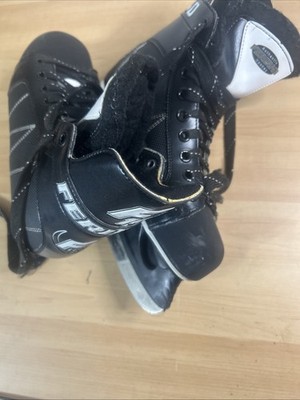 Ferland F-10 Ice Hockey Skates Size 7 Black White Sports