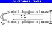 Bremsseil Seilzug Feststellbremse ATE 24.3727-0784.2 FüR Opel T98 42000001 F75