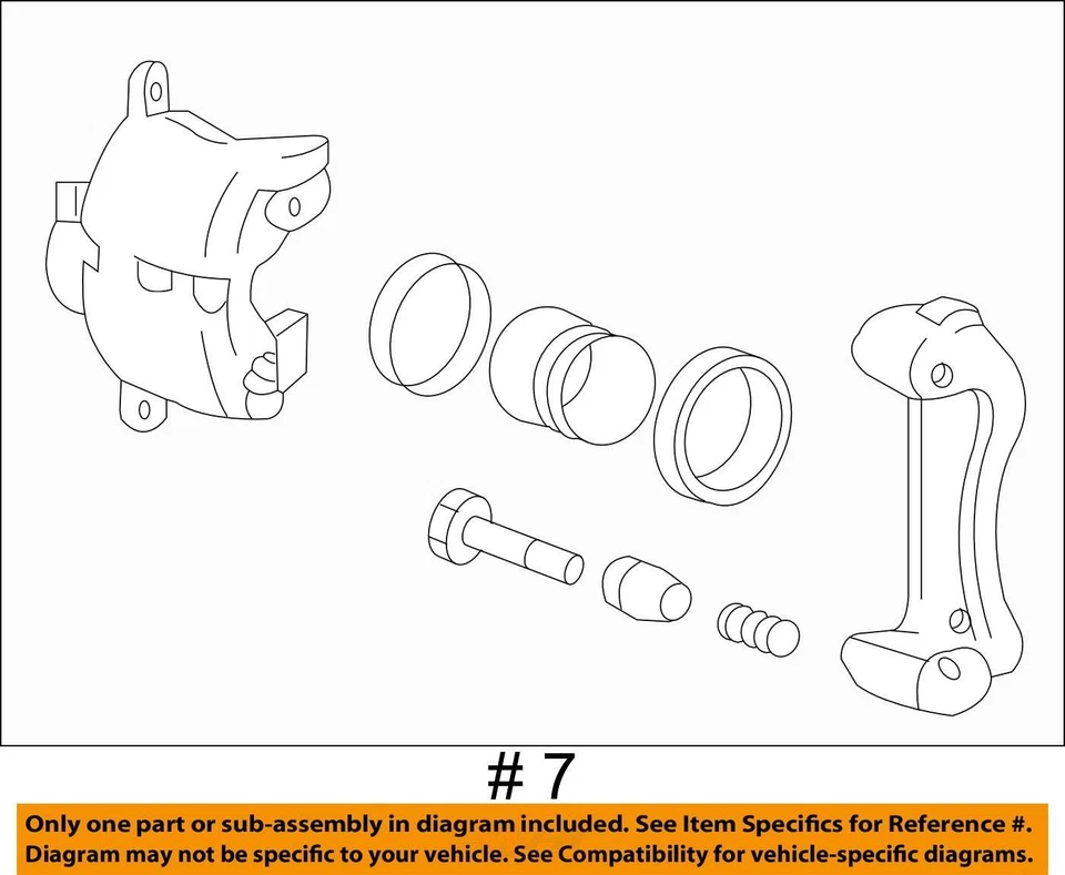 Pinza de freno derecha pasajero trasero Kia Optima 2006-2010 JEQG3 Foto 3 de 3