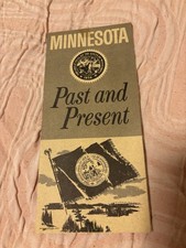 Vintage Minnesota Past and Present Brochure State History Travel Guide Mid Centu