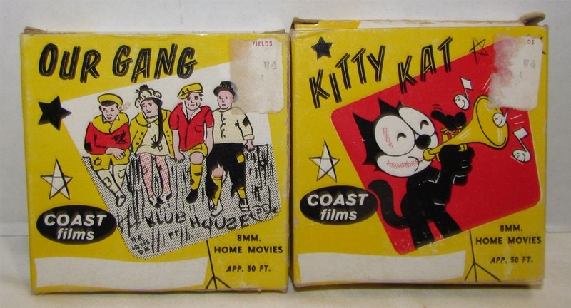 2 8mm Films : Kitty Kat (Felix the Cat)-Doctor's Aid and Our Gang-Dog Catcher