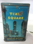VINTAGE ADVERTISING EMPTY TIMES SQUARE    VERTICAL POCKET TOBACCO TIN  D-605