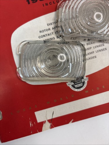 Vauxhall Victor 1958-1960 NOS Lucas L601 Inner /lower Tail Light Glass Lens (pr) - Picture 2 of 6