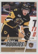 2017-18 Upper Deck CHL Star Rookies Exclusives 32/100 Arthur Kaliyev #379 fu2