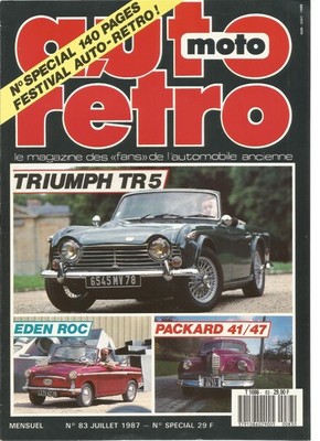 RETRO AUTO NR. 83 TRIUMPH TR5 / EDEN ROC / PACKARD 41-47 / STYL'SON 350 / EDEN ROC