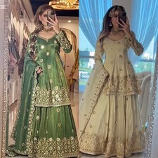 LEHENGA CHOLI PARTY WEAR PAKISTANI LEHNGA DESIGNER INDIAN WEDDING READYMADE
