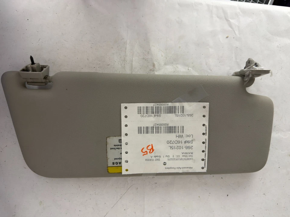 Оригинальный передний левый солнцезащитный козырек со стороны водителя для Mercedes W209 CLK550 2003–2009 годов выпуска - Изображение 3 из 4