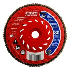 Diablo 4-12 Steel Demon Flap Disc For Metal With Speed Hub Diablo 4-12 Steel Demon Flap Disc For Metal With Speed Hub