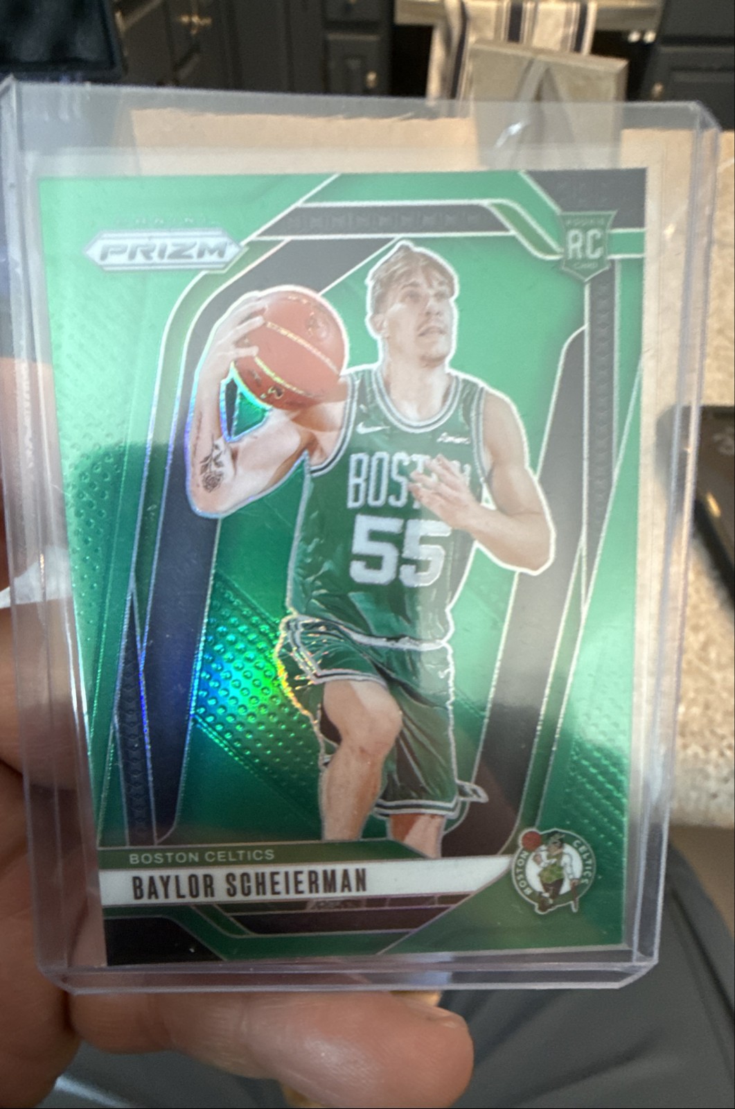 2024-25 Panini Prizm - Baylor Scheierman #236 Green Prizm (RC)