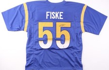 Braden Fiske Signed Jersey Los Angeles Rams Autographed Auto JSA