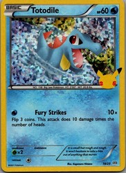 Totodile 018/025 McDonald's 25th Anniversary Promos