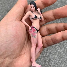 Miniature Figure Scene Props 1/18 Thigh Tattoo Beauty Girl Diorama Resin Sculpt