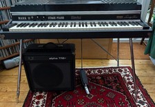 Rhodes Mark II Stage 73-Key Electric Piano 1980 with Sunn Alpha 112R amp