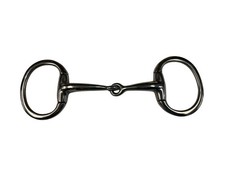 Eggbutt Single Joint Curve Mouth Snaffle Bit, 5  
