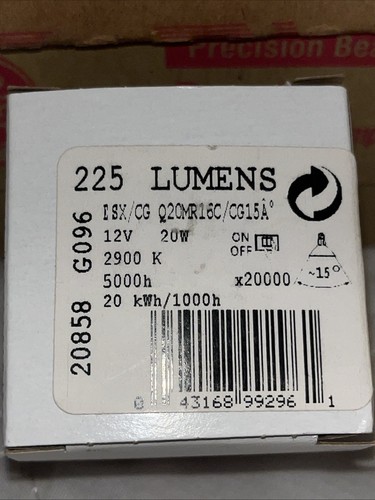31PK GE 20858 Q20MR16C/CG15 ESX/CG Constant Color MR16 20W Energy Saving Lamps - Picture 6 of 7