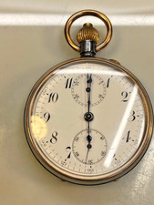 Vintage Pocket Watch Chronograph Collum Wheel Swiss